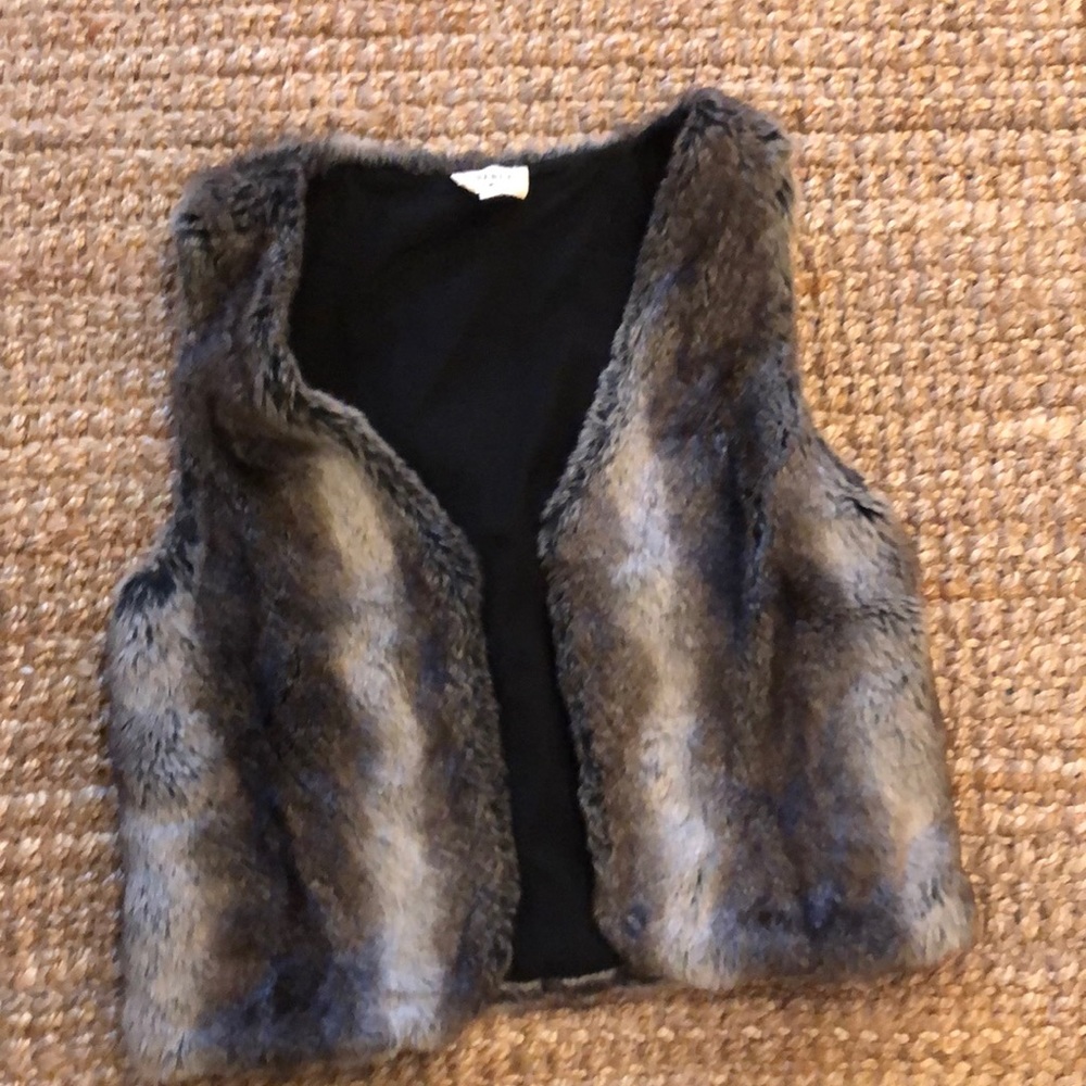 Faux fur vest
